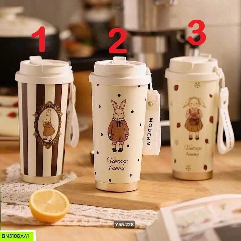 CỐC GIỮ NHIỆT VINTAGE BUNNY