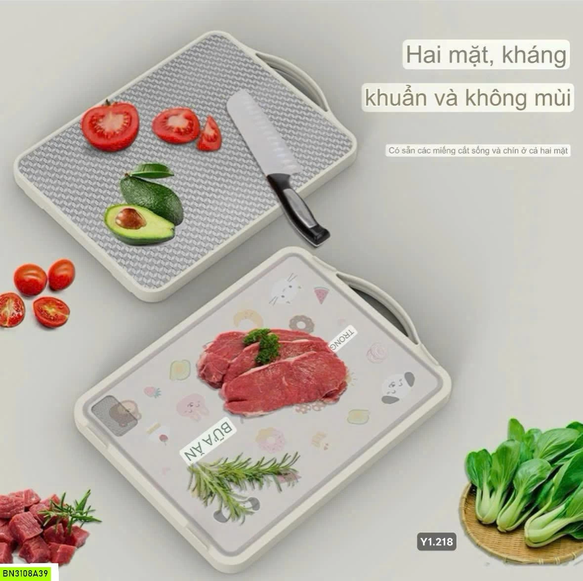 THỚT INOX 2 MẶT KHÁNG KHUẨN