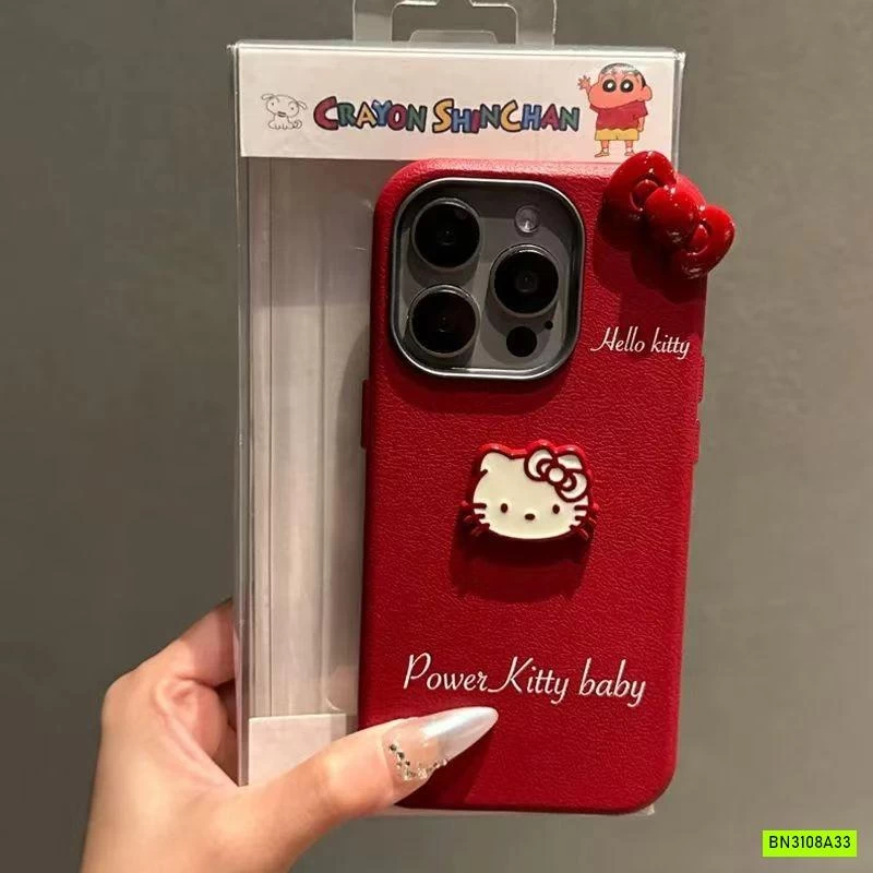 ỐP ĐIỆN THOẠI ĐỎ HELLO KITTY