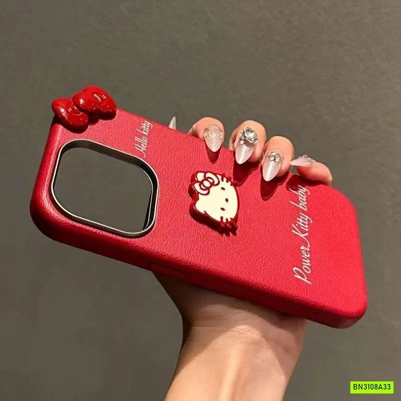 ỐP ĐIỆN THOẠI ĐỎ HELLO KITTY