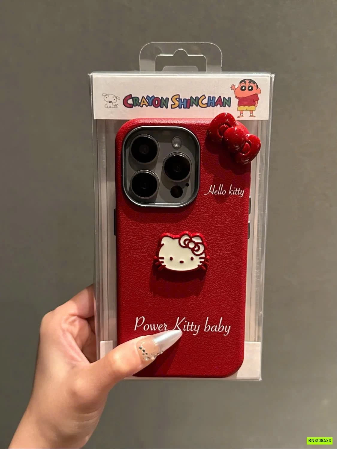 ỐP ĐIỆN THOẠI ĐỎ HELLO KITTY