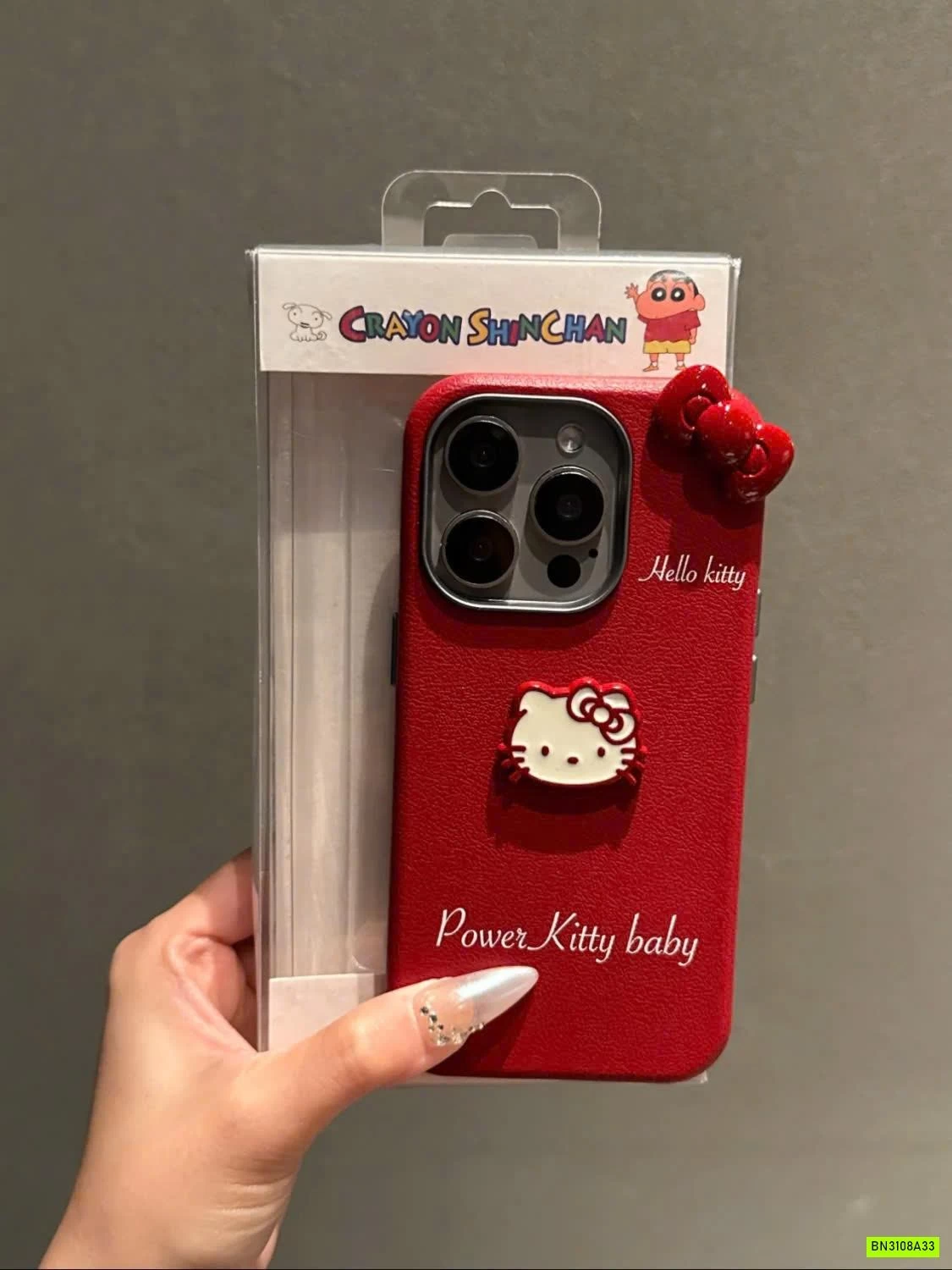 ỐP ĐIỆN THOẠI ĐỎ HELLO KITTY