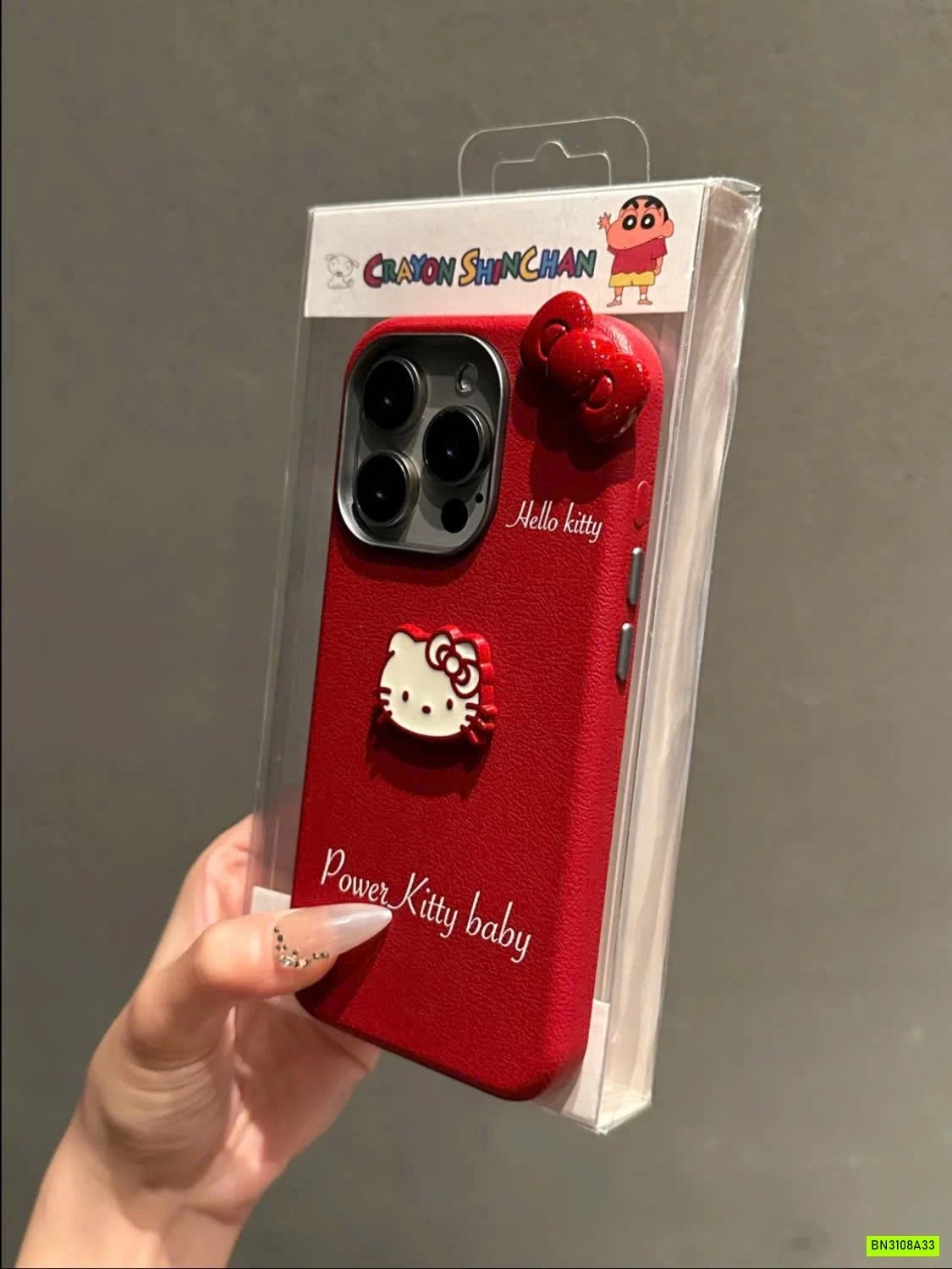 ỐP ĐIỆN THOẠI ĐỎ HELLO KITTY