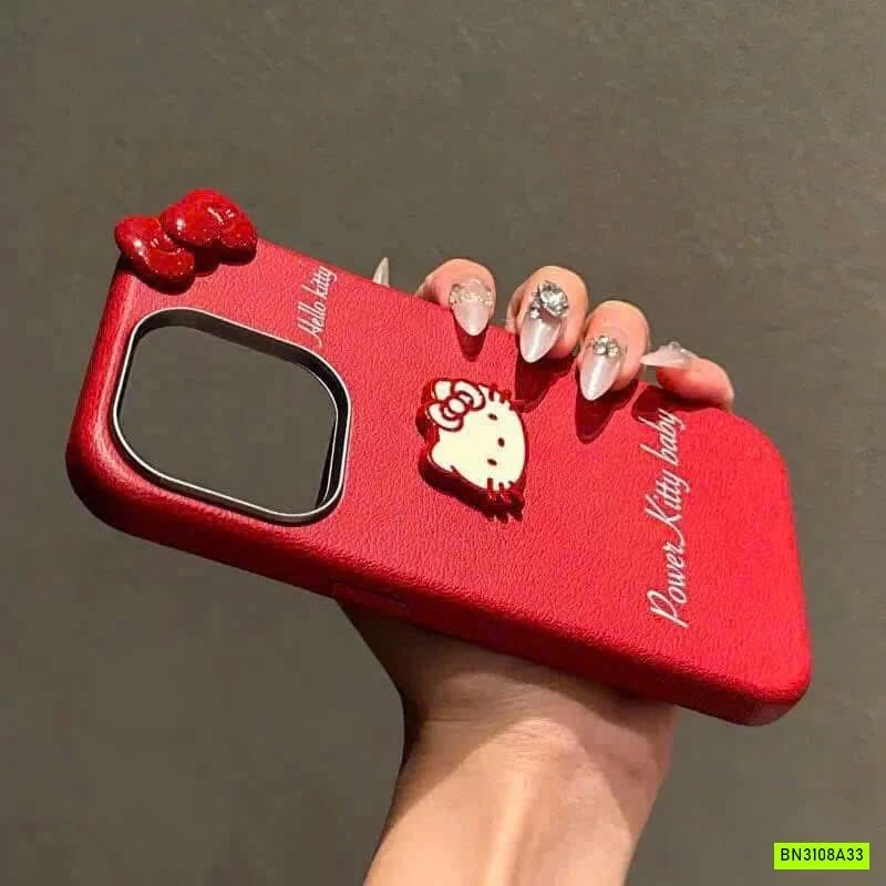 ỐP ĐIỆN THOẠI ĐỎ HELLO KITTY