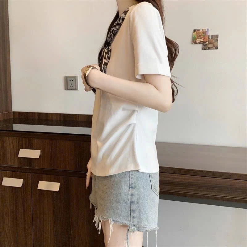 Áo cổ nơ tay hến nhà IN BLUE