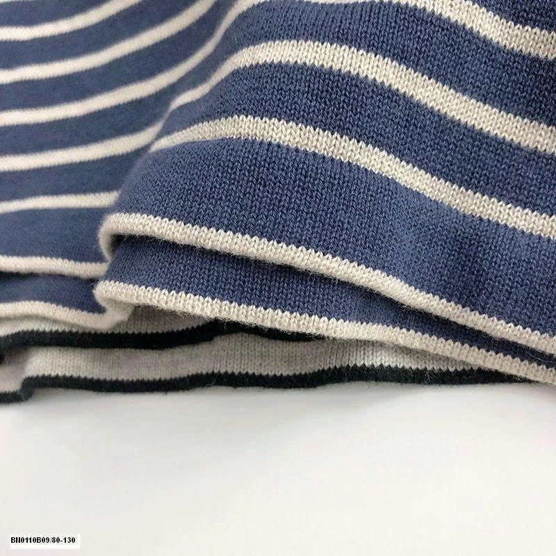 ÁO LEN CỔ POLO KẺ NGANG