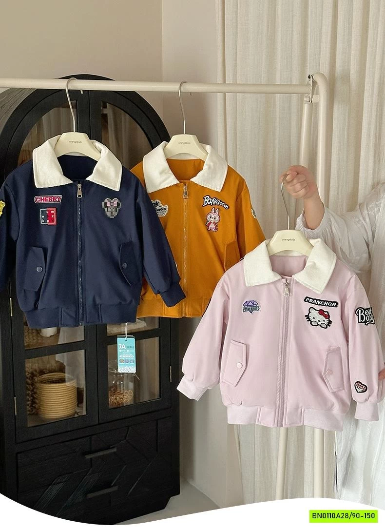 KHOÁC PHỐI CỔ GĂN LABUBU