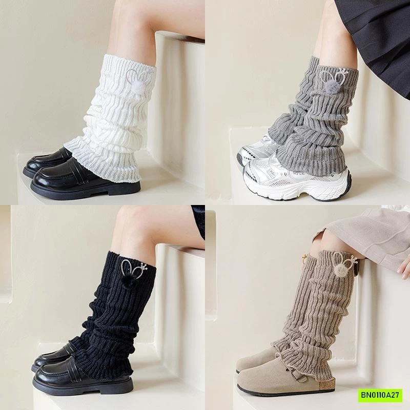 TẤT LEN KO BÀN GẮN NƠ THỎ