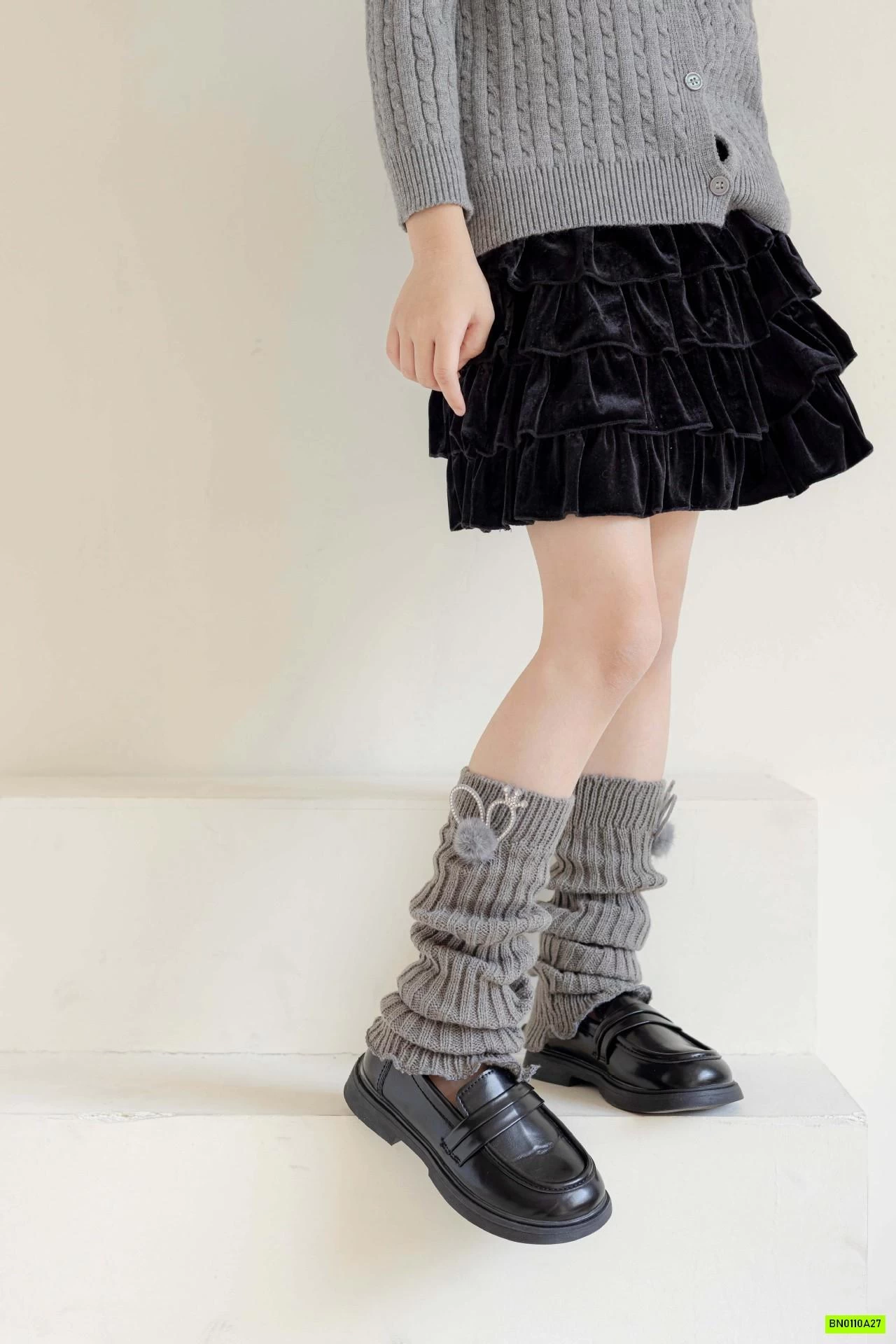 TẤT LEN KO BÀN GẮN NƠ THỎ