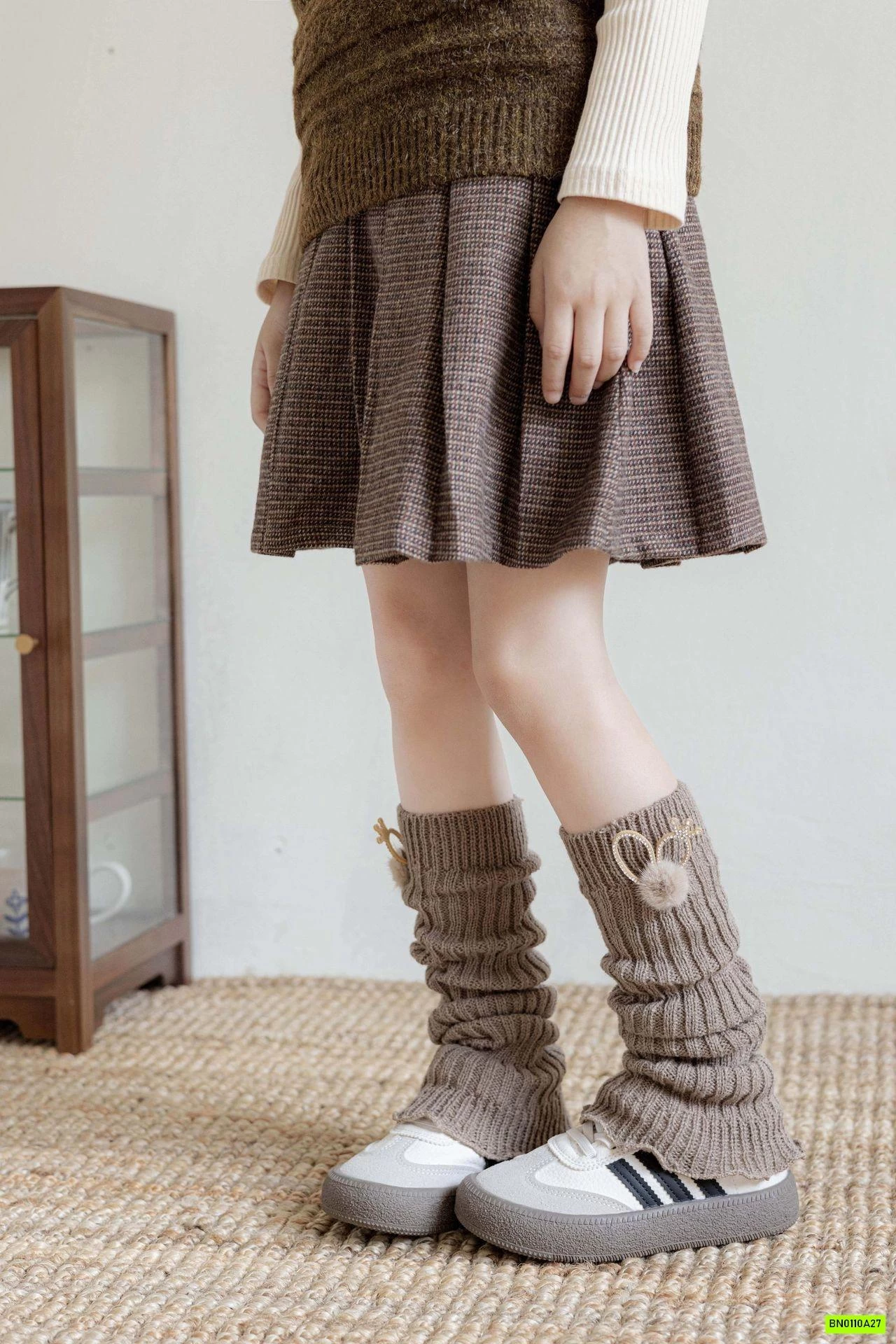 TẤT LEN KO BÀN GẮN NƠ THỎ