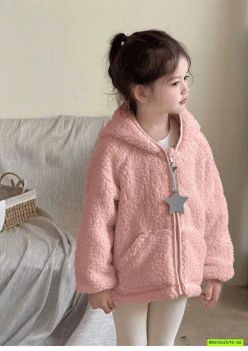 ÁO KHOÁC LÔNG CỪU LÓT NỈ LIỀN MŨ