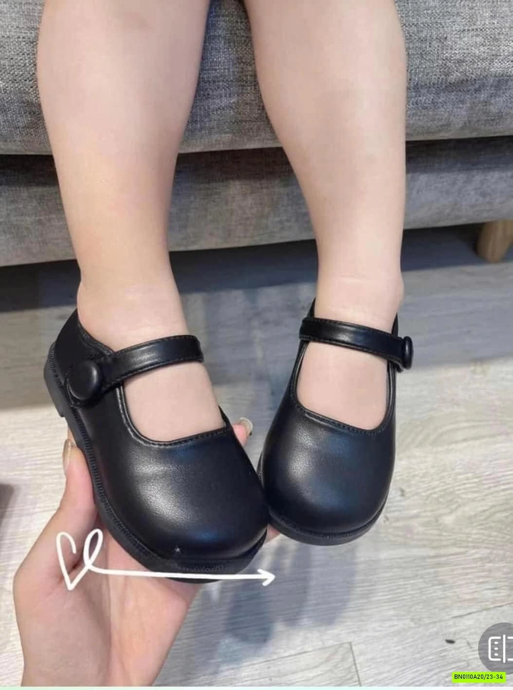 GIÀY BÚP BÊ TRƠN QUAI DÁN