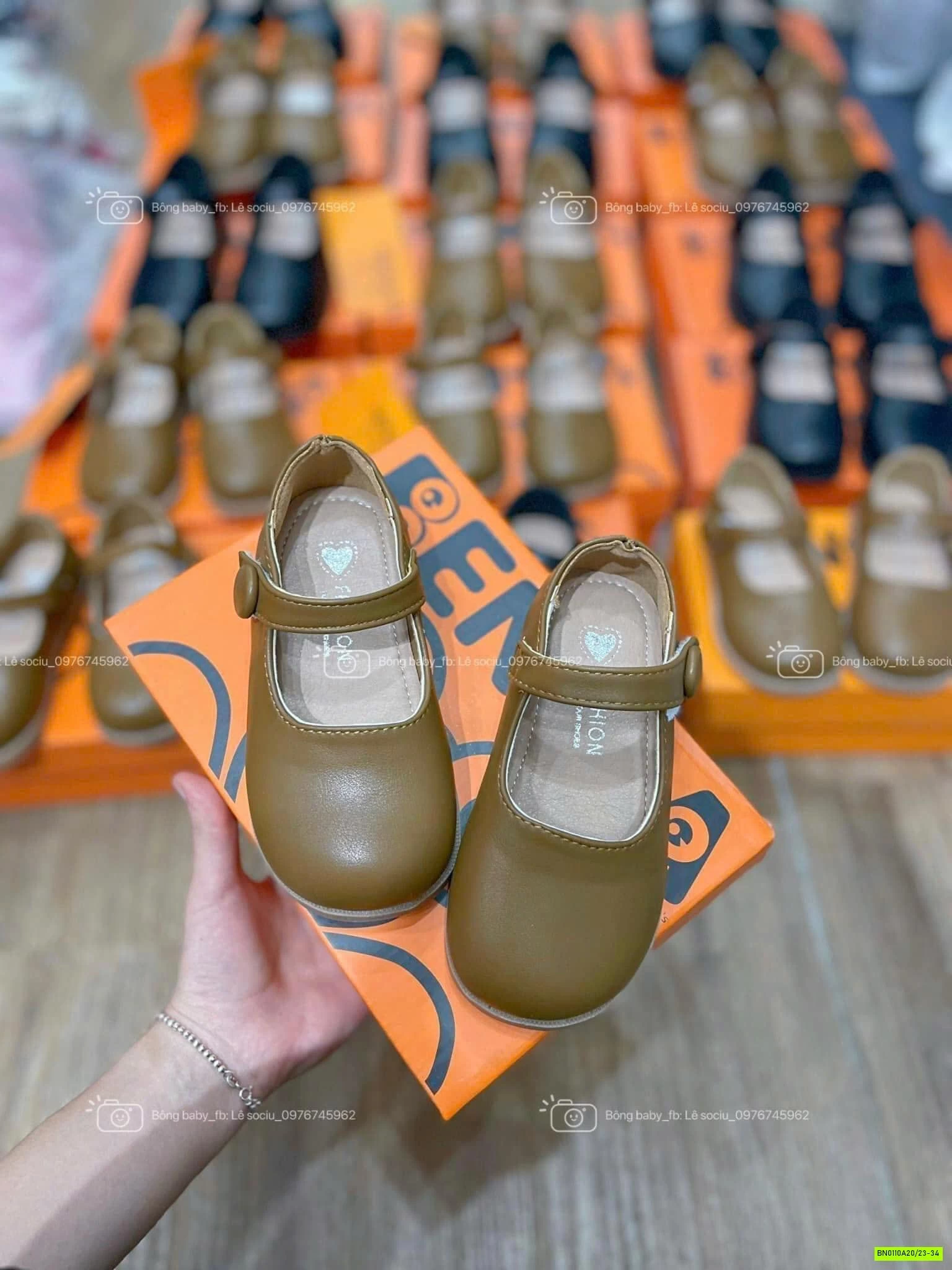 GIÀY BÚP BÊ TRƠN QUAI DÁN