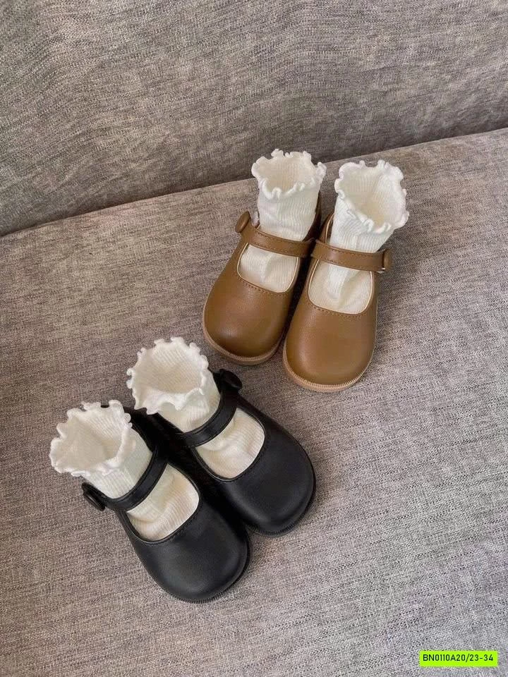 GIÀY BÚP BÊ TRƠN QUAI DÁN