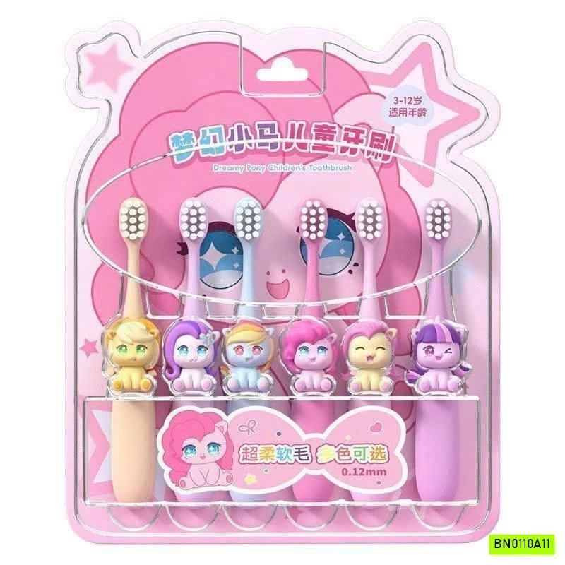 SÉT 6 BÀN CHẢI PONY DỄ THƯƠNG