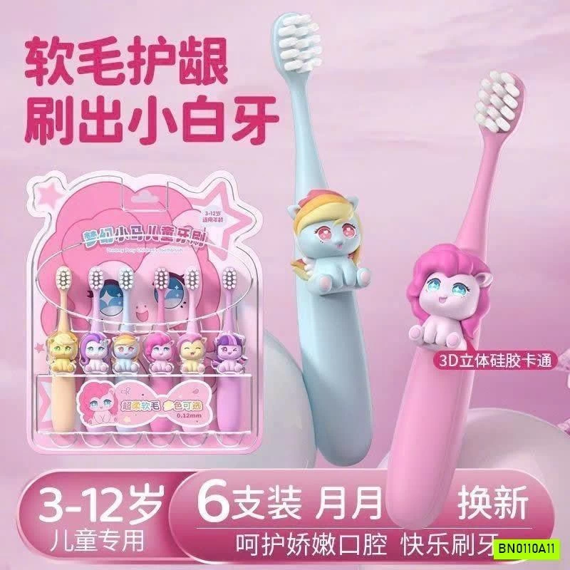 SÉT 6 BÀN CHẢI PONY DỄ THƯƠNG