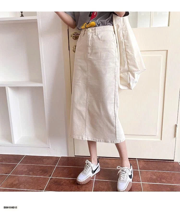 CHÂN VÁY CHỮ A DÁNG DÀI