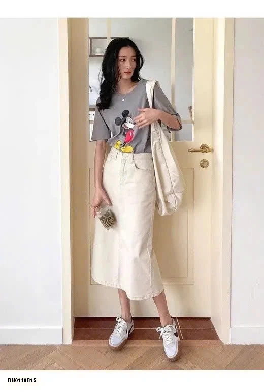 CHÂN VÁY CHỮ A DÁNG DÀI