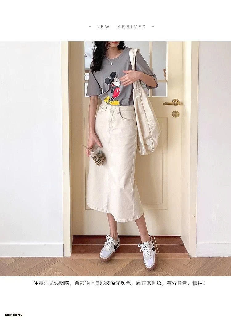 CHÂN VÁY CHỮ A DÁNG DÀI