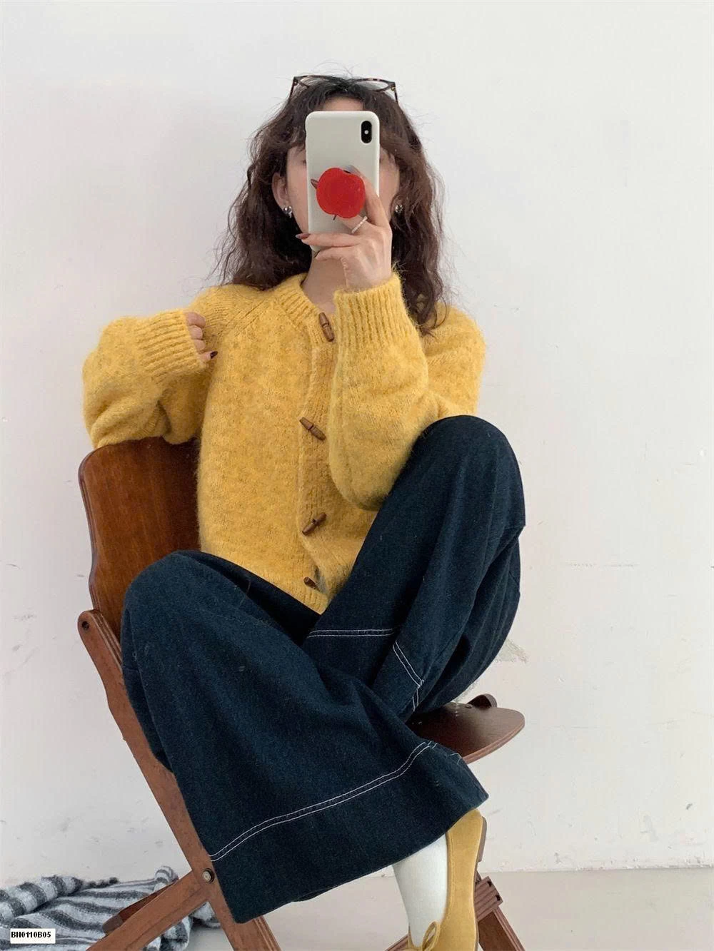 ÁOKHOÁC LEN CÚC GỖ