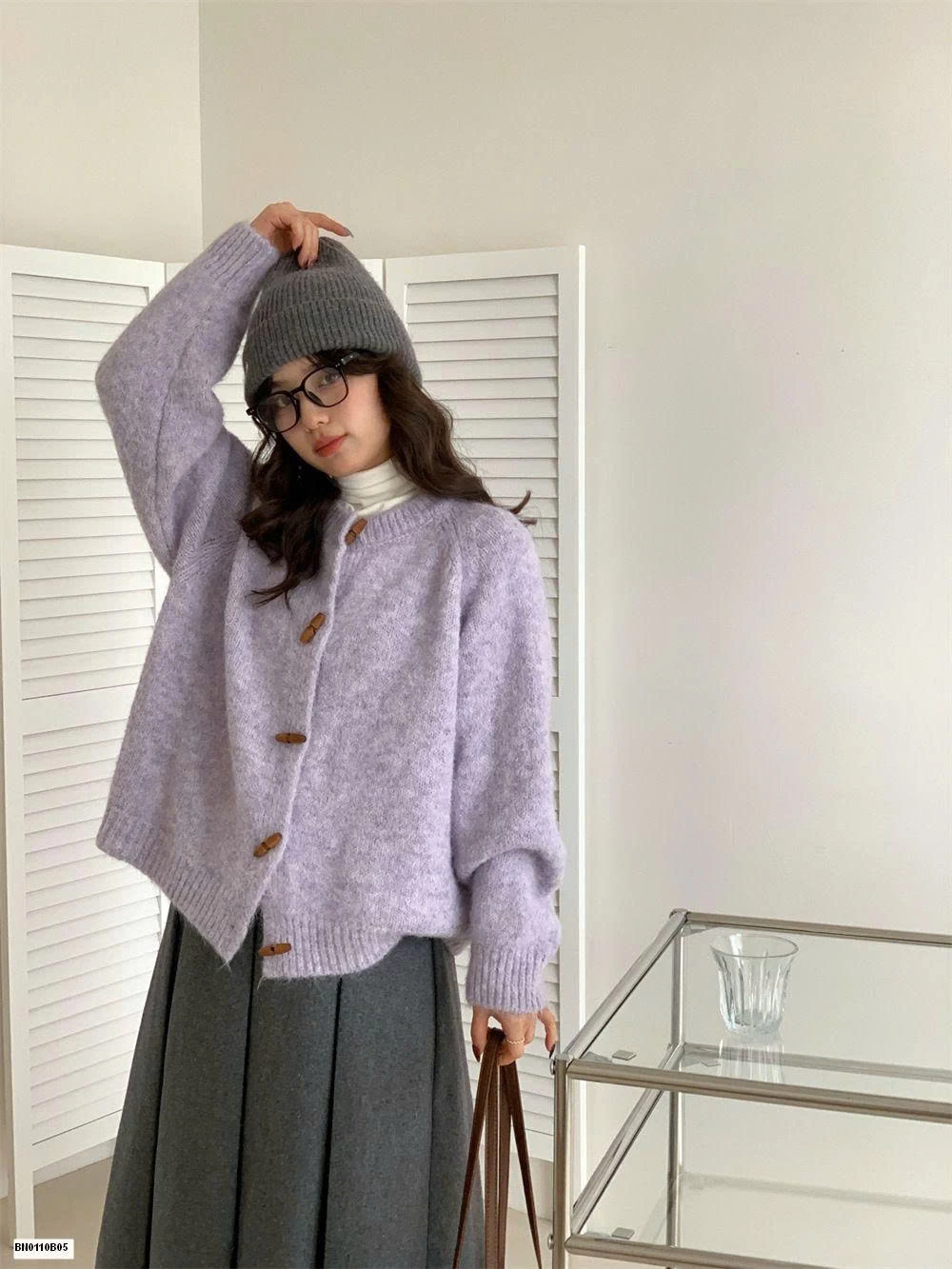 ÁOKHOÁC LEN CÚC GỖ