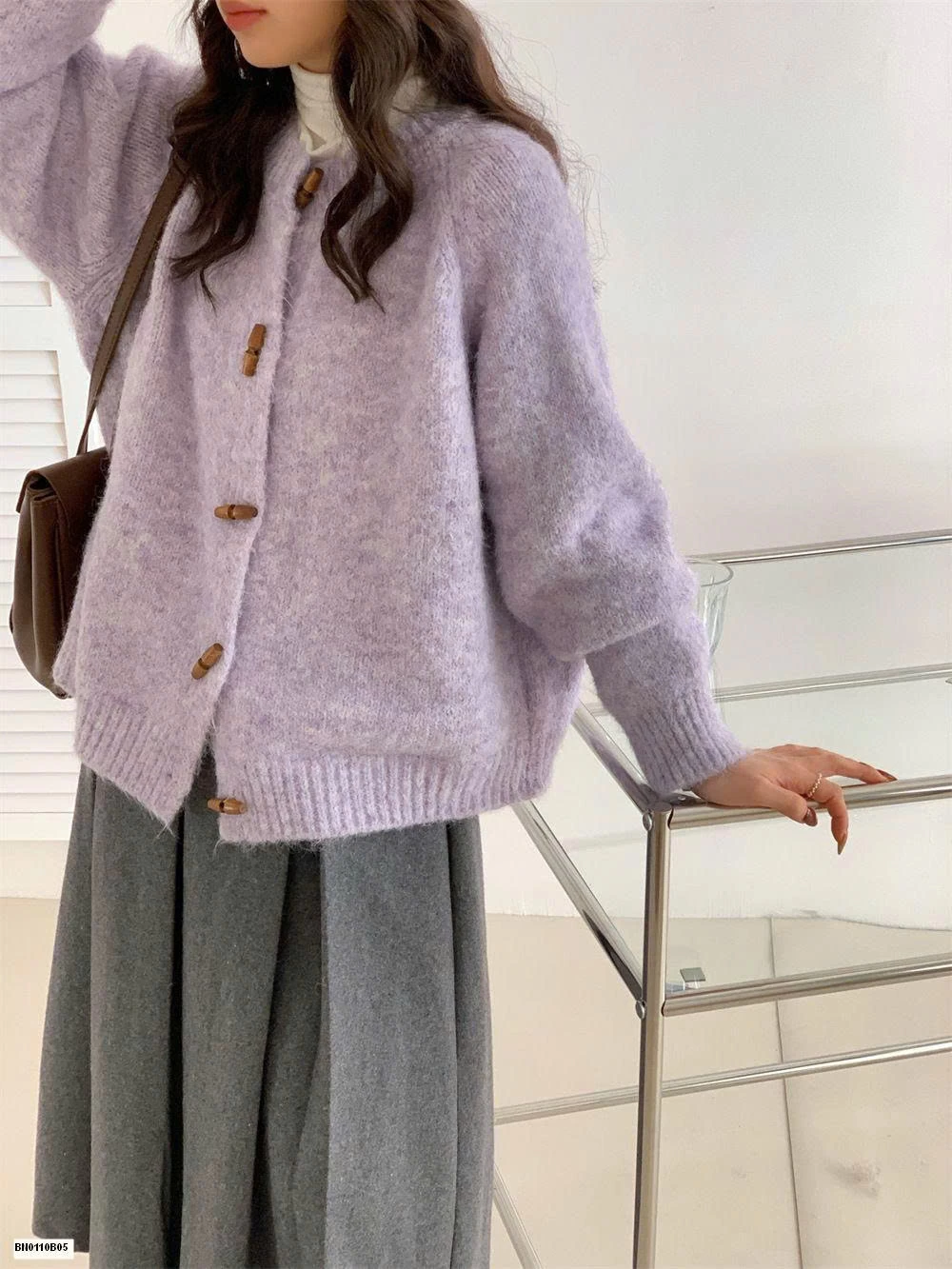 ÁOKHOÁC LEN CÚC GỖ