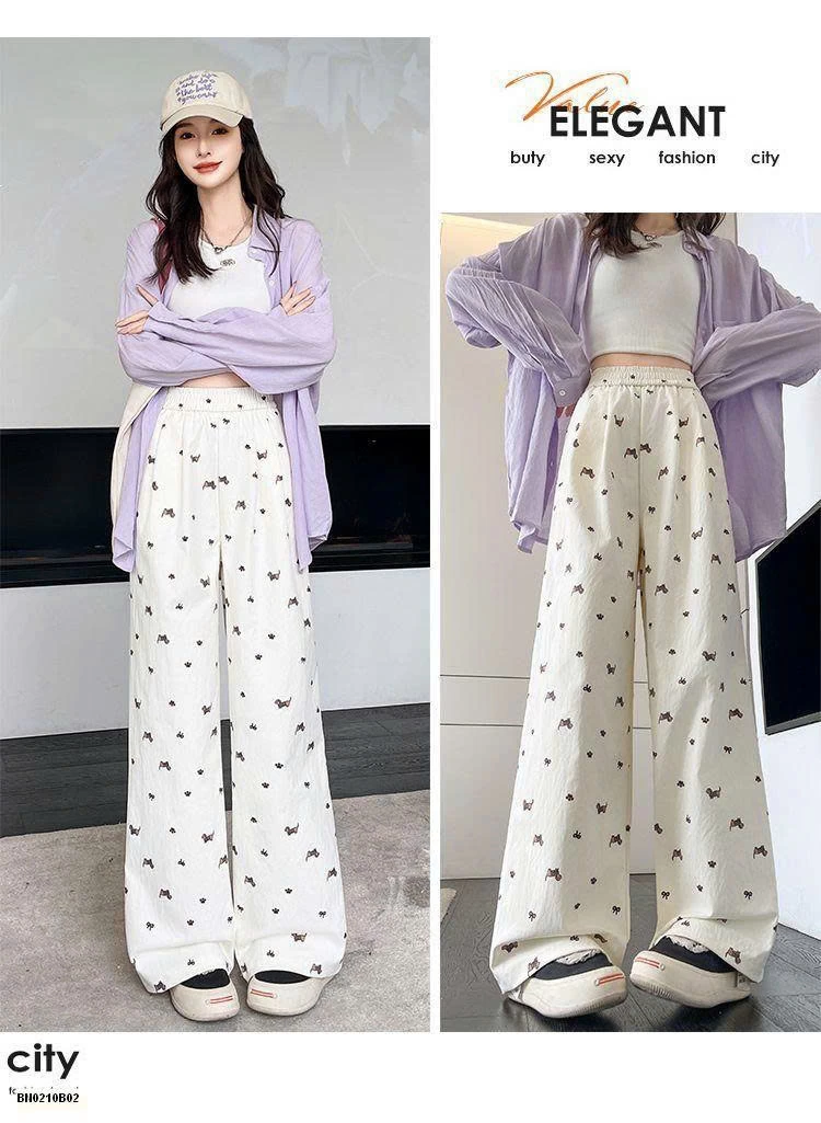 QUẦN SUÔNG HỌA TIẾT