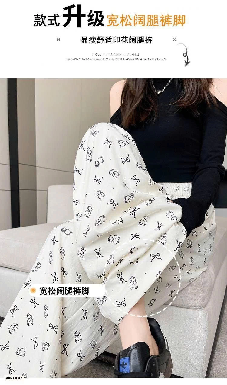 QUẦN SUÔNG HỌA TIẾT