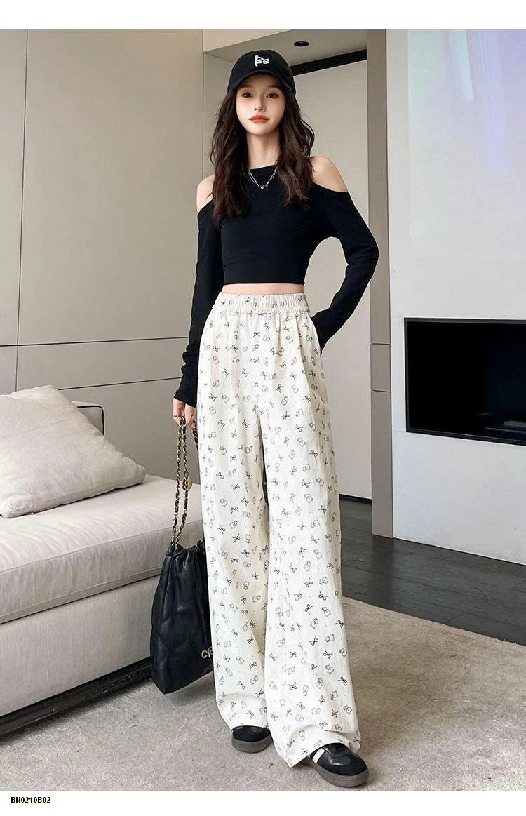 QUẦN SUÔNG HỌA TIẾT