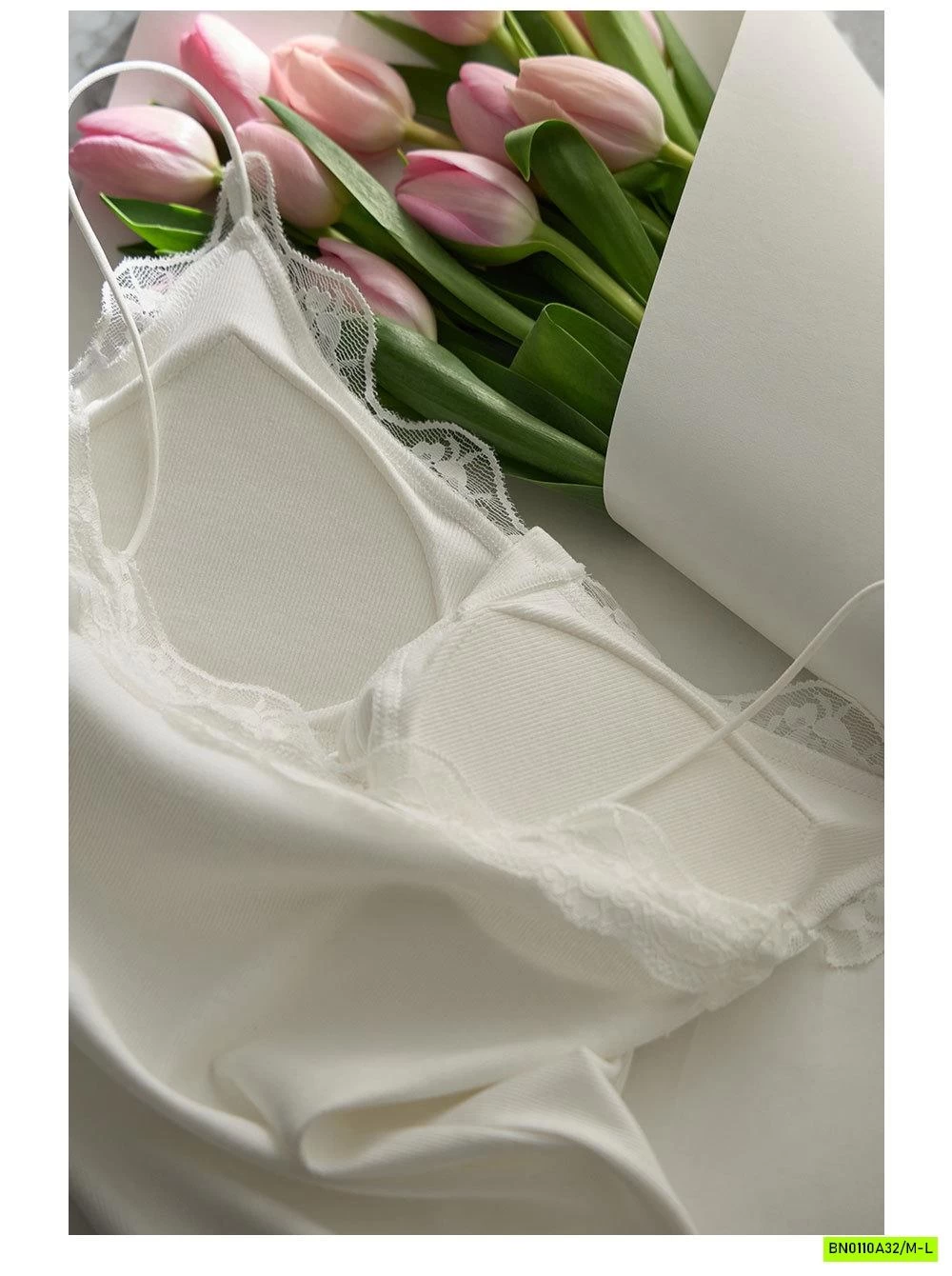 ÁO 2 DÂY LIỀN BRA PHỐI REN CAO CẤP