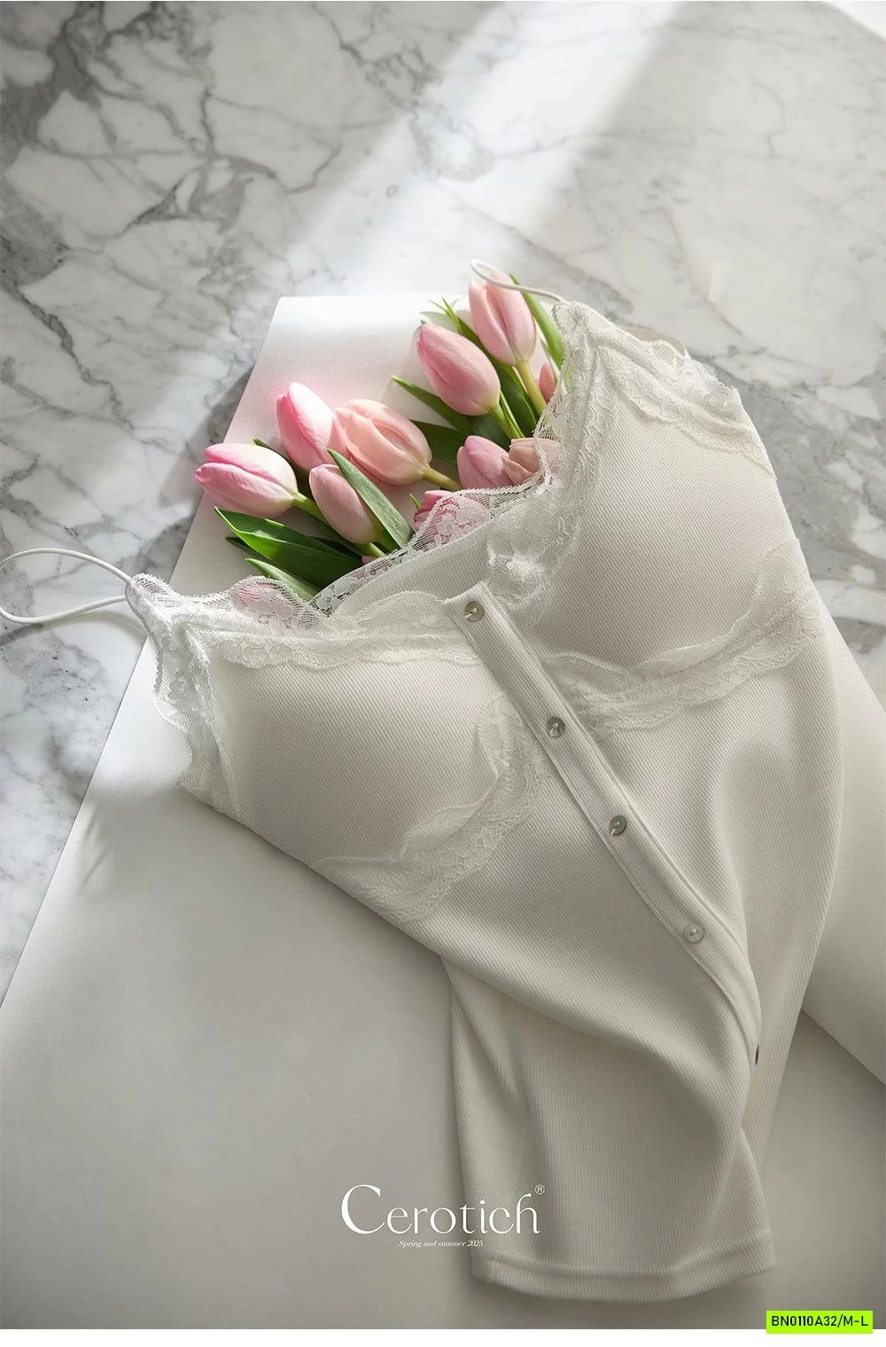 ÁO 2 DÂY LIỀN BRA PHỐI REN CAO CẤP