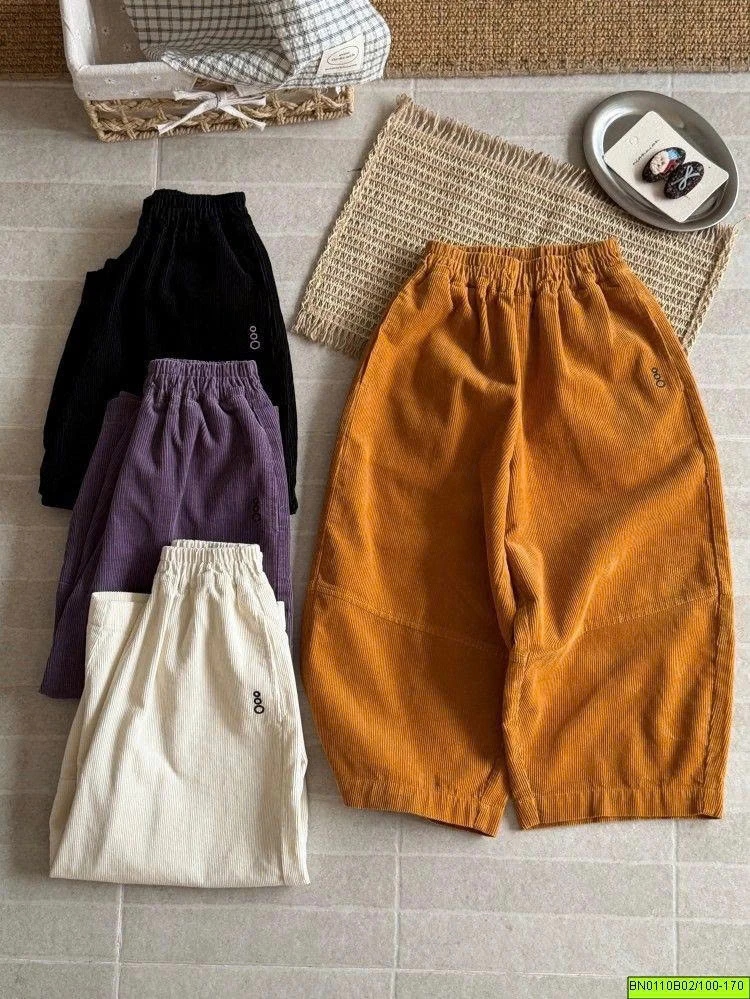 QUẦN BAGGY NHUNG TĂM AMBB  26F038