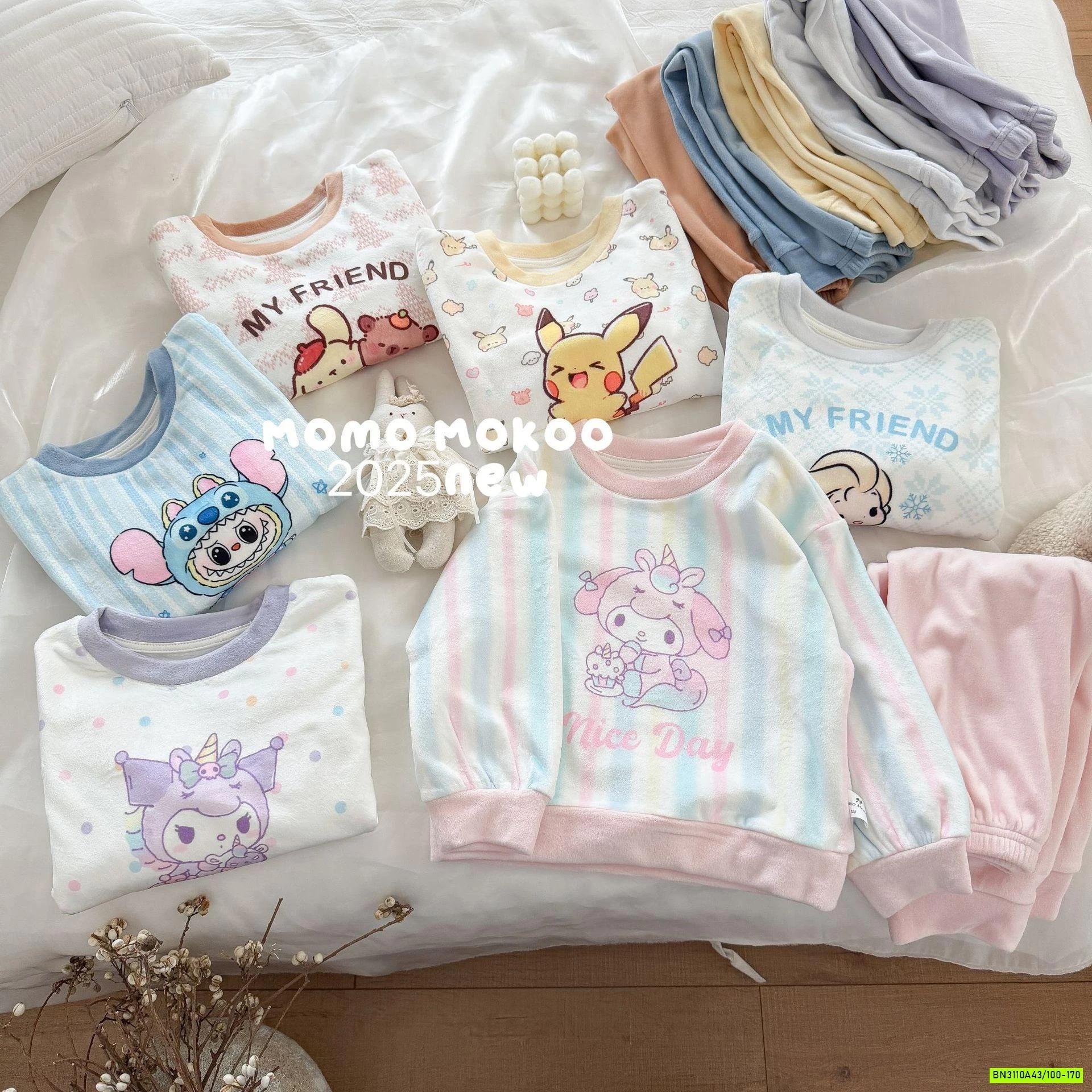 BỘ NỈ NHUNG HOẠT HÌNH