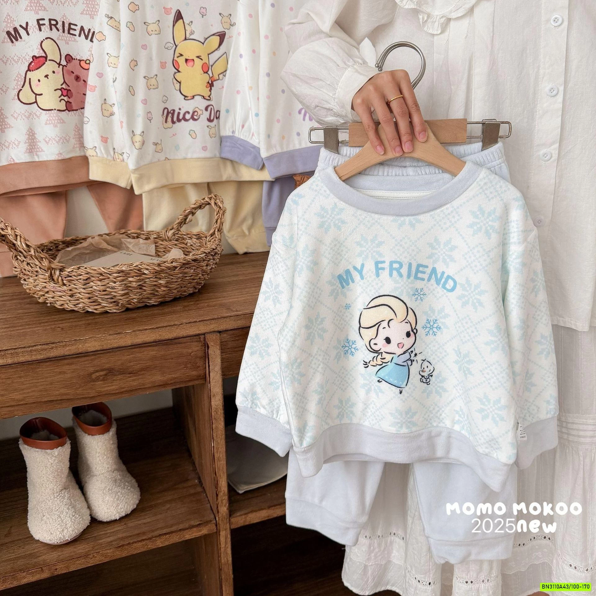 BỘ NỈ NHUNG HOẠT HÌNH