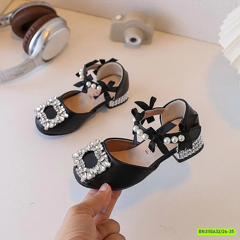 SANDAL GÓT VUÔNG TAG ĐÁ