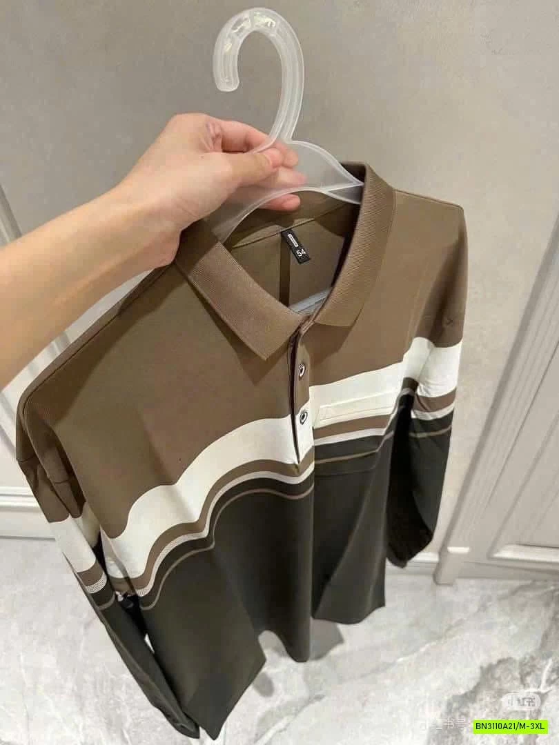 ÁO POLO DÀI TAY PHỐI KẺ