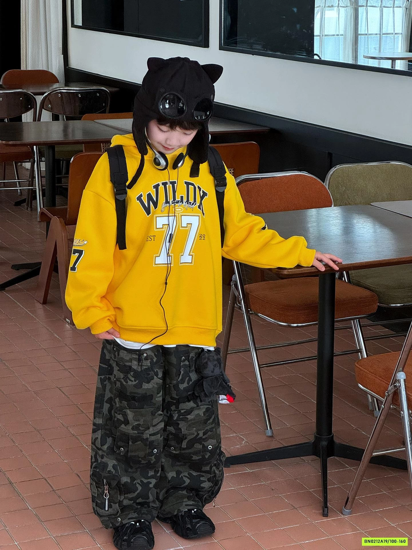HOODIE NỈ VÀNG SỐ 77 LÓT LÔNG CỪU