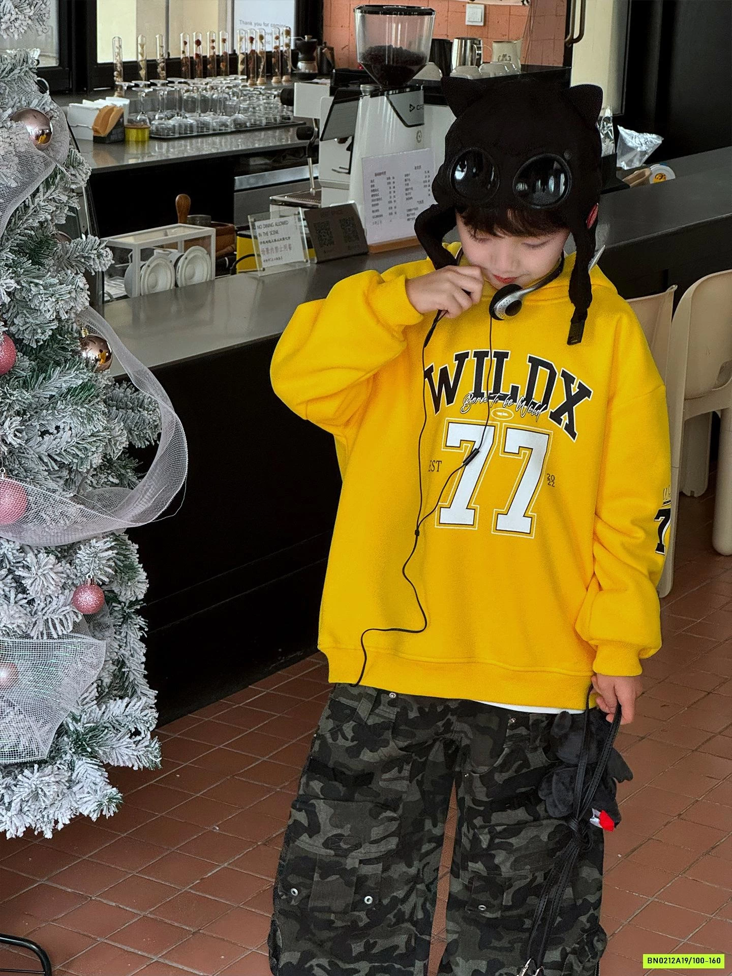 HOODIE NỈ VÀNG SỐ 77 LÓT LÔNG CỪU