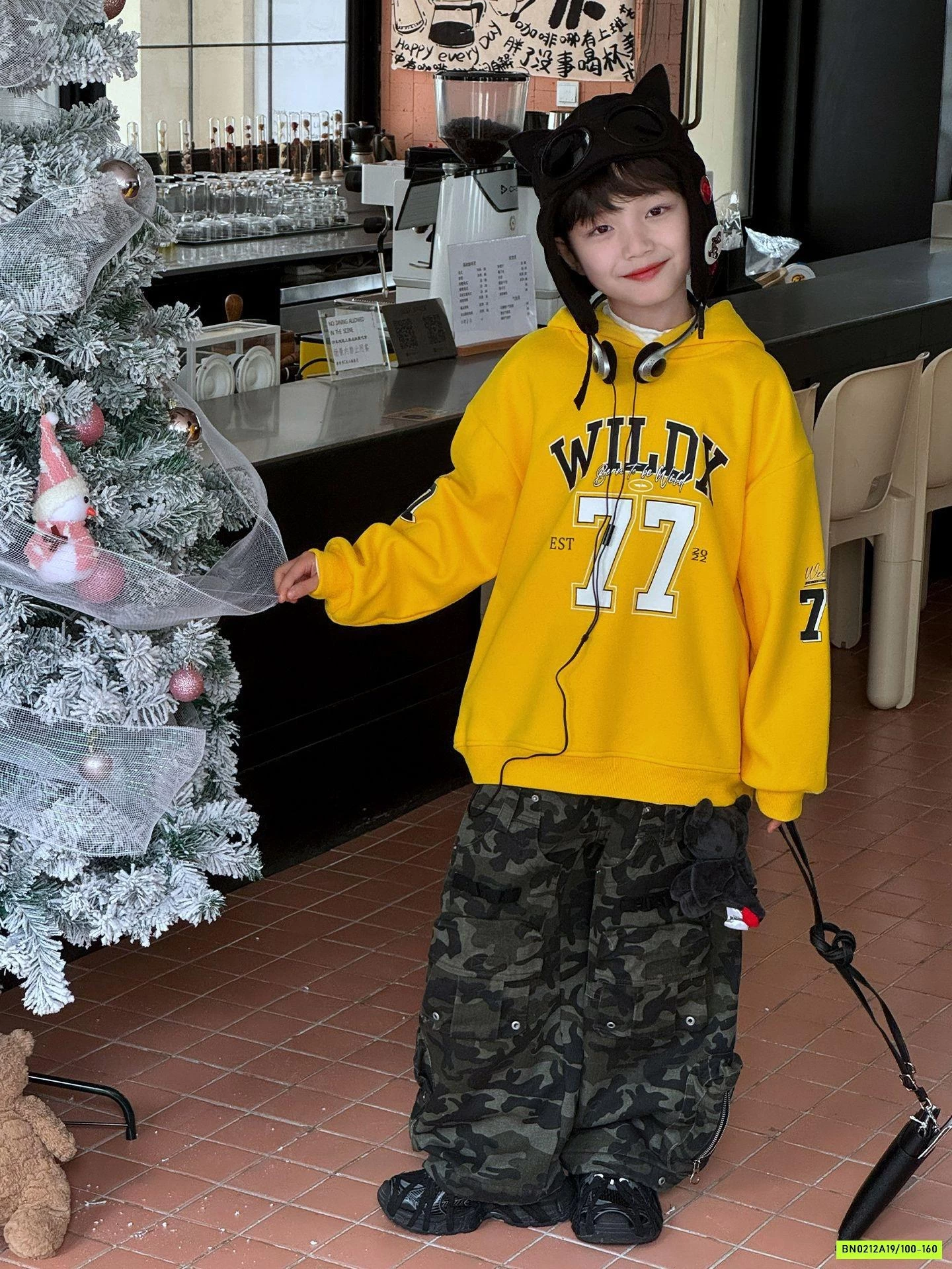 HOODIE NỈ VÀNG SỐ 77 LÓT LÔNG CỪU