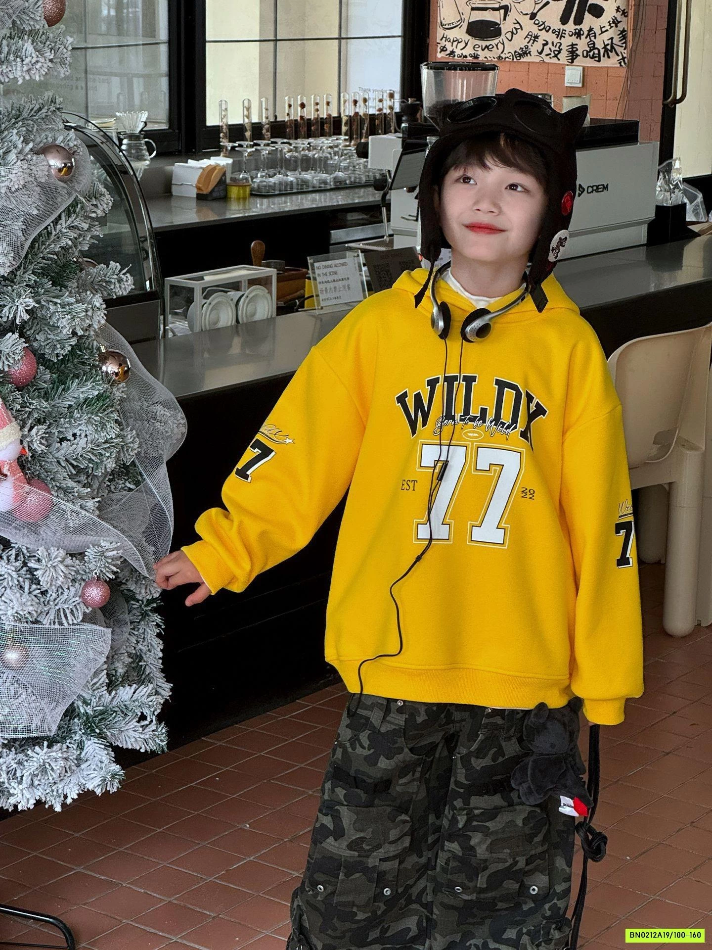 HOODIE NỈ VÀNG SỐ 77 LÓT LÔNG CỪU