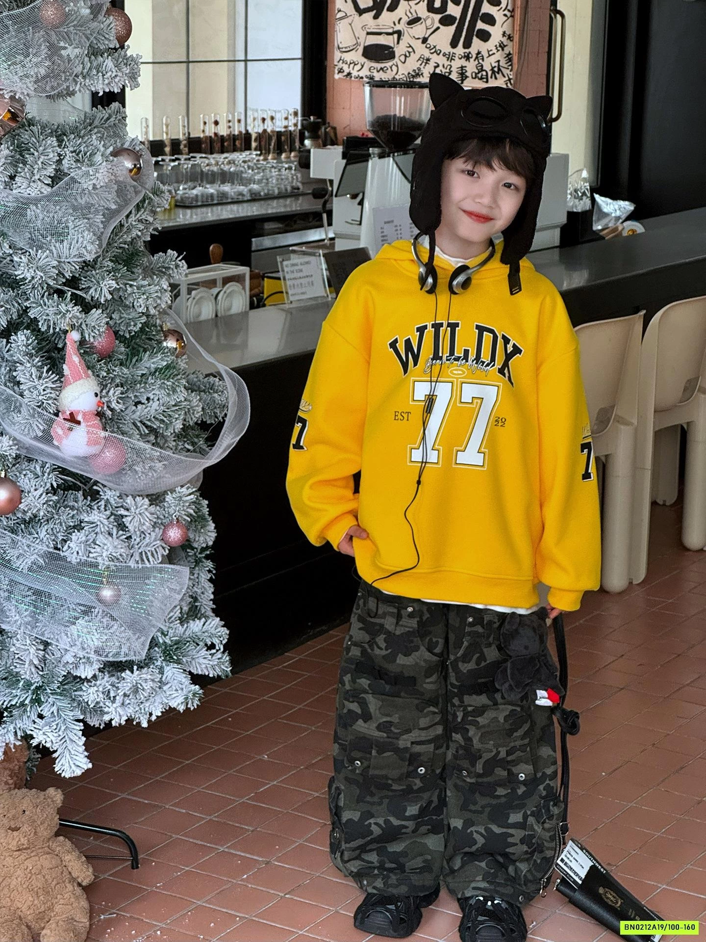 HOODIE NỈ VÀNG SỐ 77 LÓT LÔNG CỪU