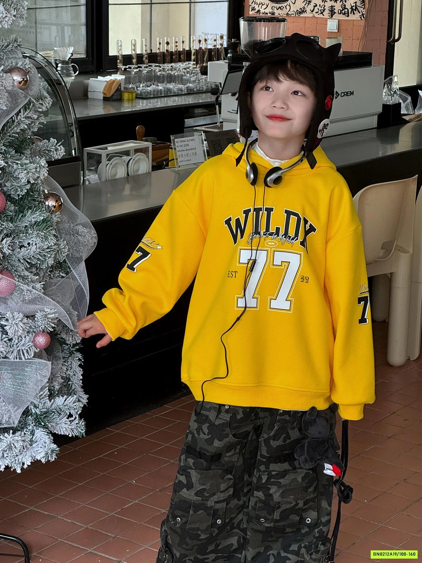 HOODIE NỈ VÀNG SỐ 77 LÓT LÔNG CỪU