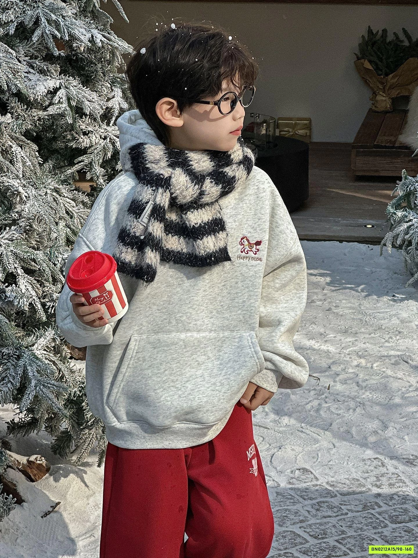 HOODIE NỈ LÓT LÔNG CỪU THÊU LƯNG