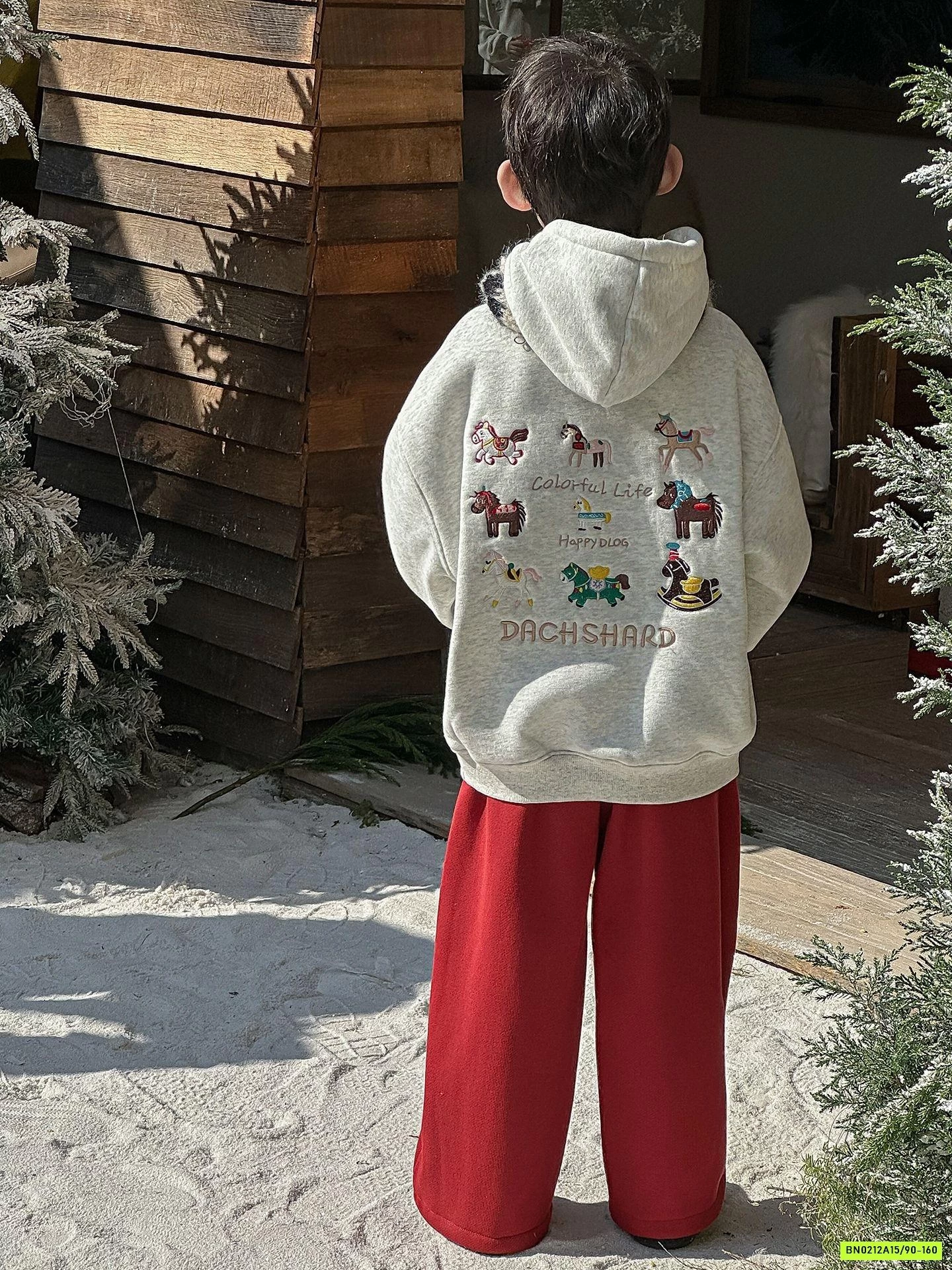 HOODIE NỈ LÓT LÔNG CỪU THÊU LƯNG