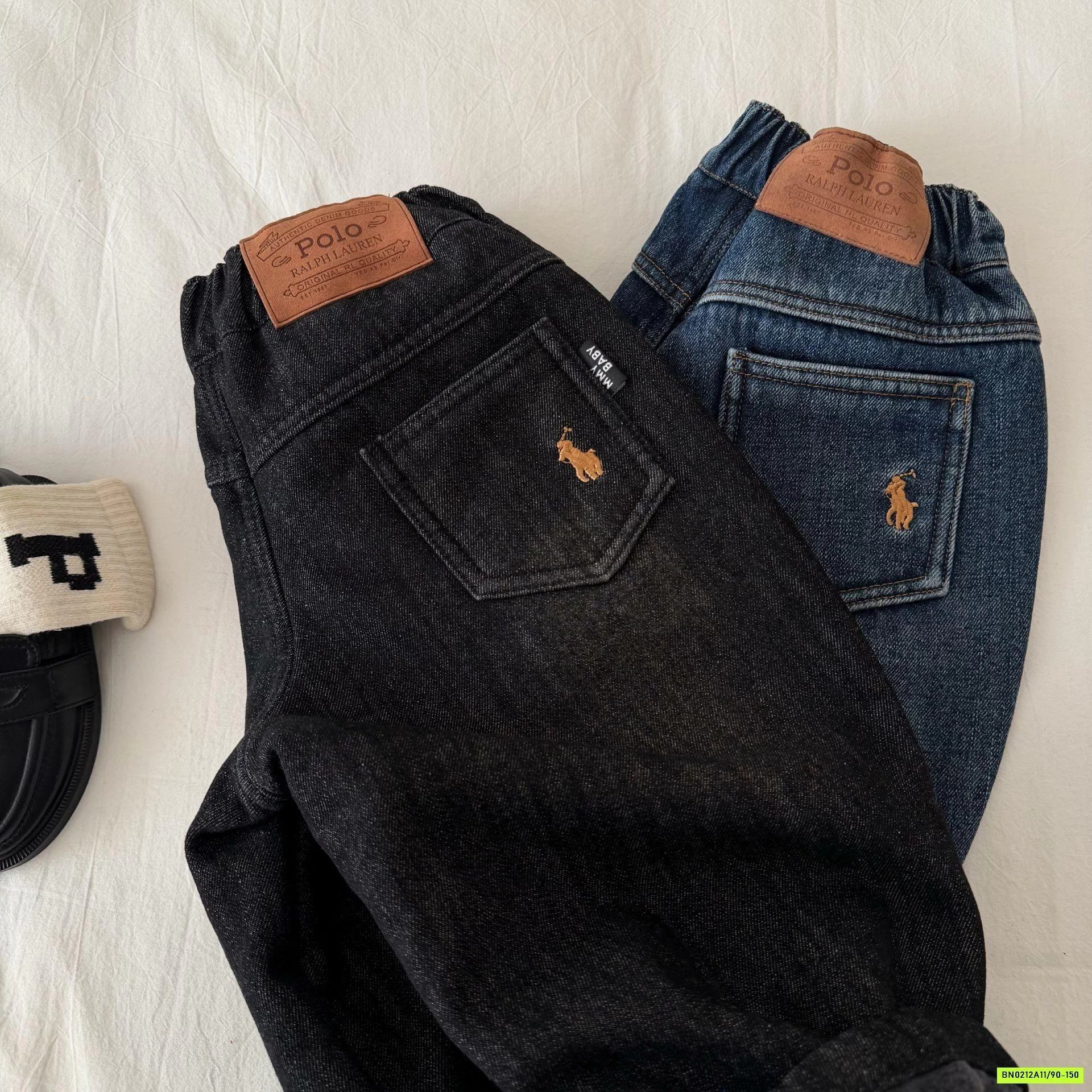 JEANS LOGO TÚI LÓT LÔNG CỪU MMY