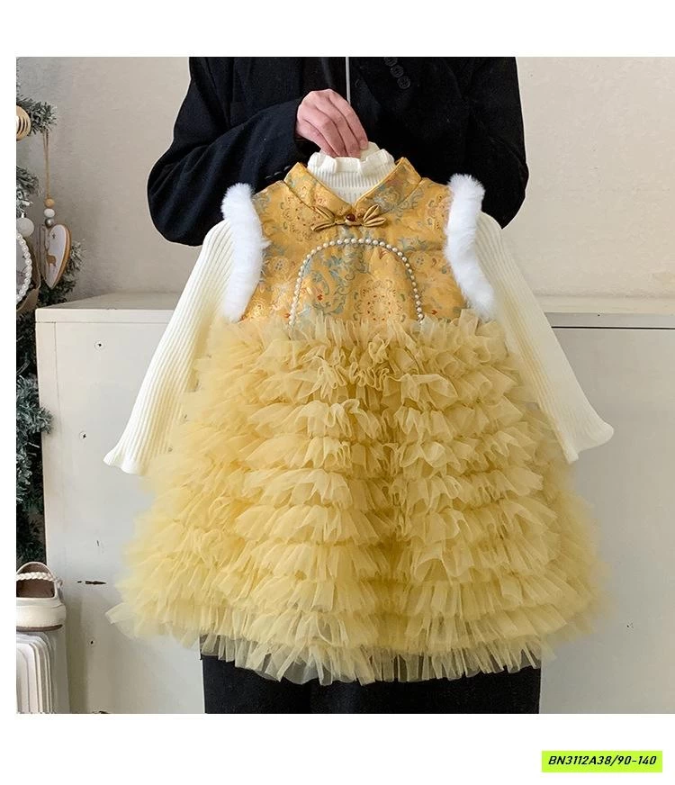 ĐẦM TUTU CỔ TRANG KÈM ÁO LEN BLUETOWN