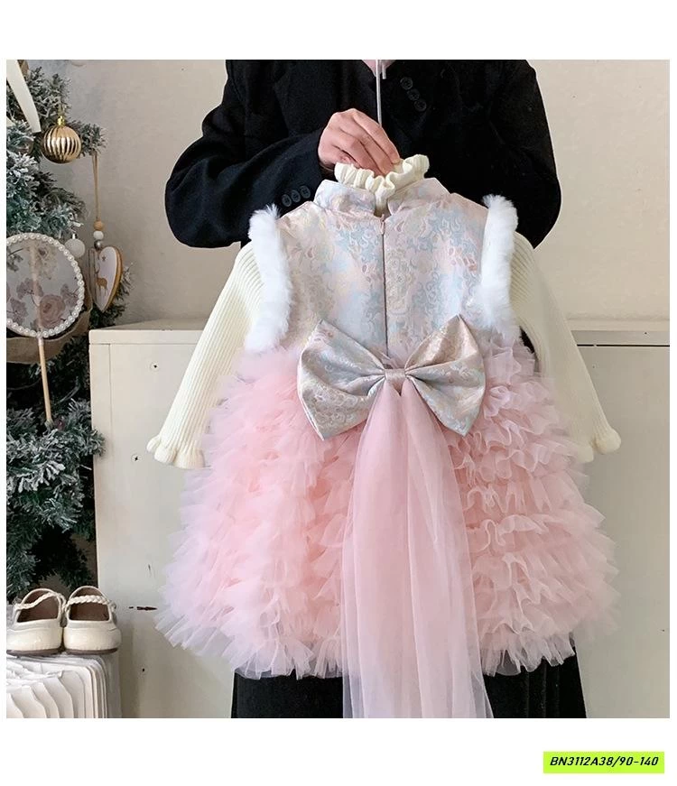 ĐẦM TUTU CỔ TRANG KÈM ÁO LEN BLUETOWN