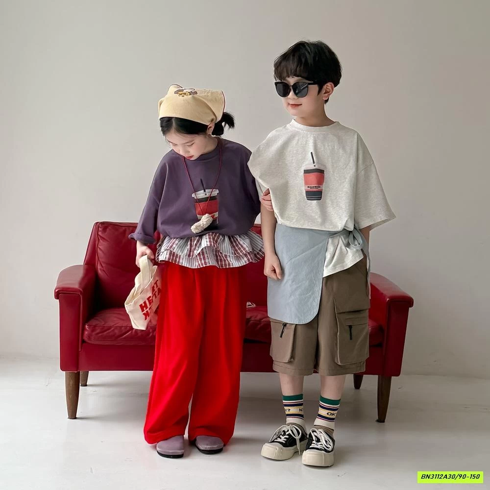 ÁO THUN CỐC NƯỚC KUMAIKIDS