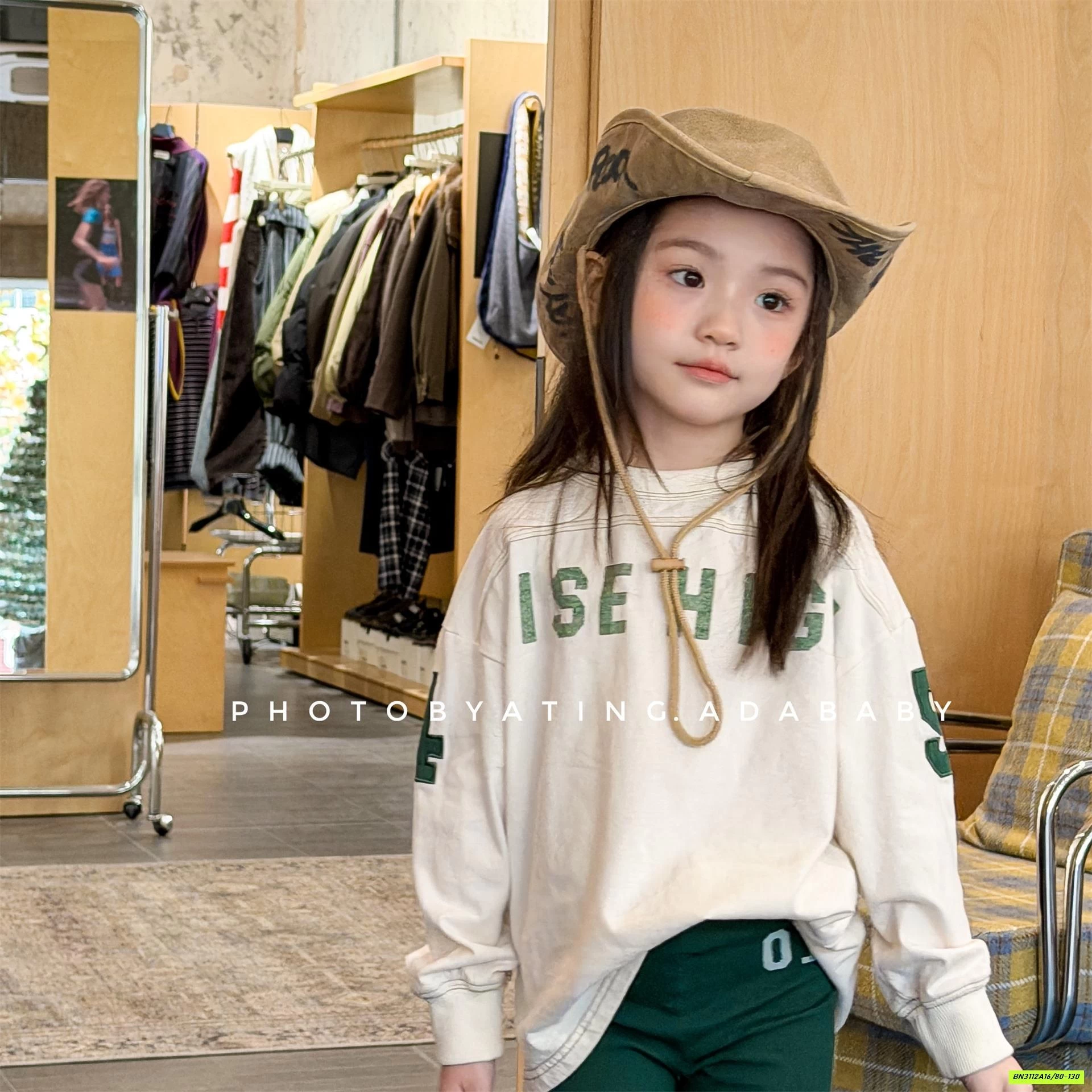 ÁO THUN PHỐI CHỮ SỐ 45 ADBABY