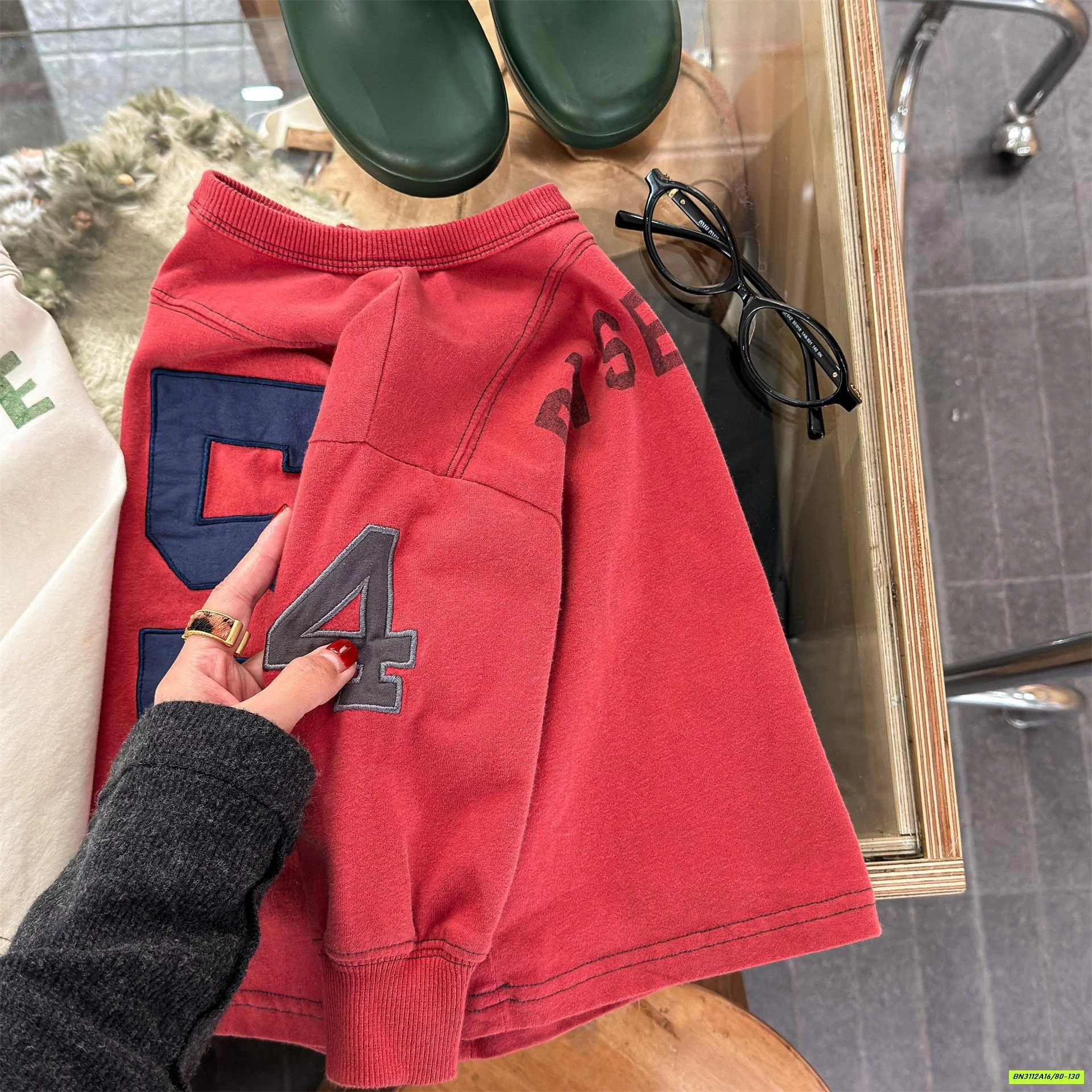 ÁO THUN PHỐI CHỮ SỐ 45 ADBABY